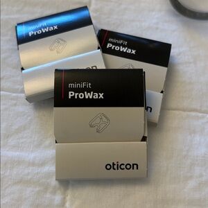 3 Boxes Oticon MiniFit ProWax Wax Hearing Aid Filters Brand New In Box